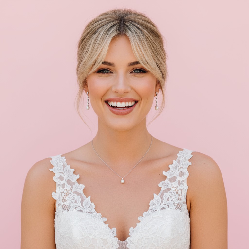 Updo With Bangs Wedding Ideas